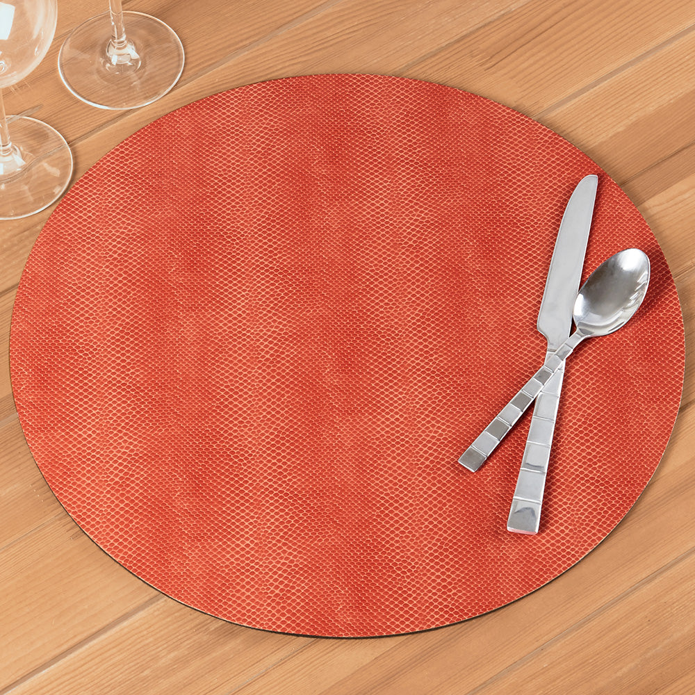 Caspari Snakeskin Felt Back Placemats