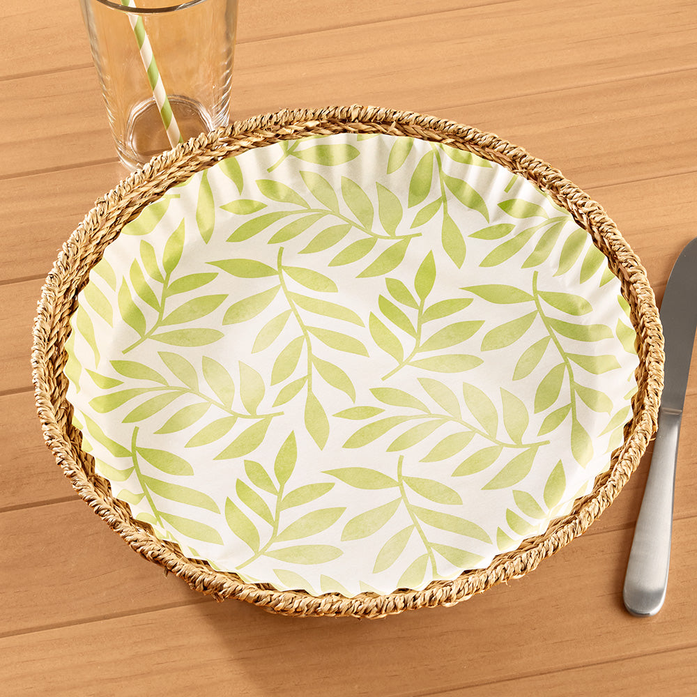 Plate & Pattern Woven Seagrass Plates, Set of 4