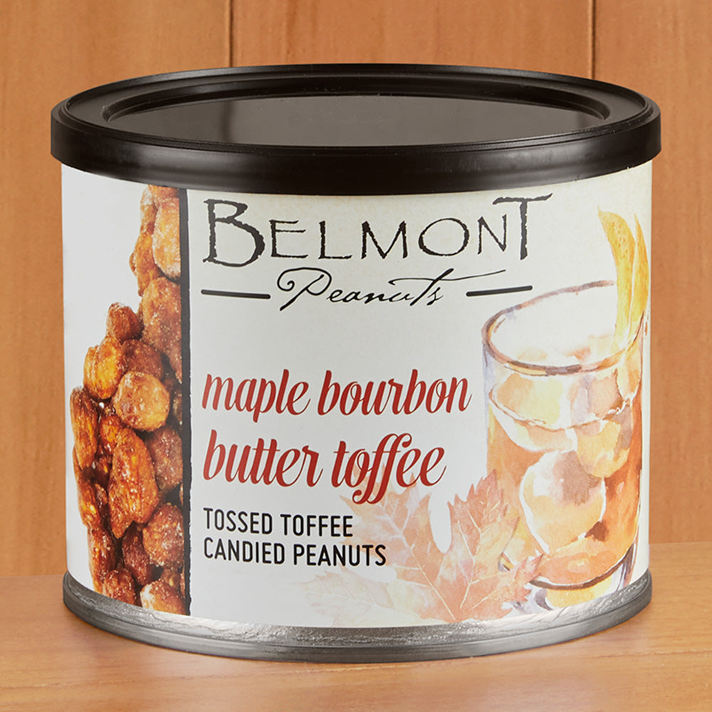 Belmont Gourmet Virginia Candied Peanuts, Maple Bourbon Butter Toffee