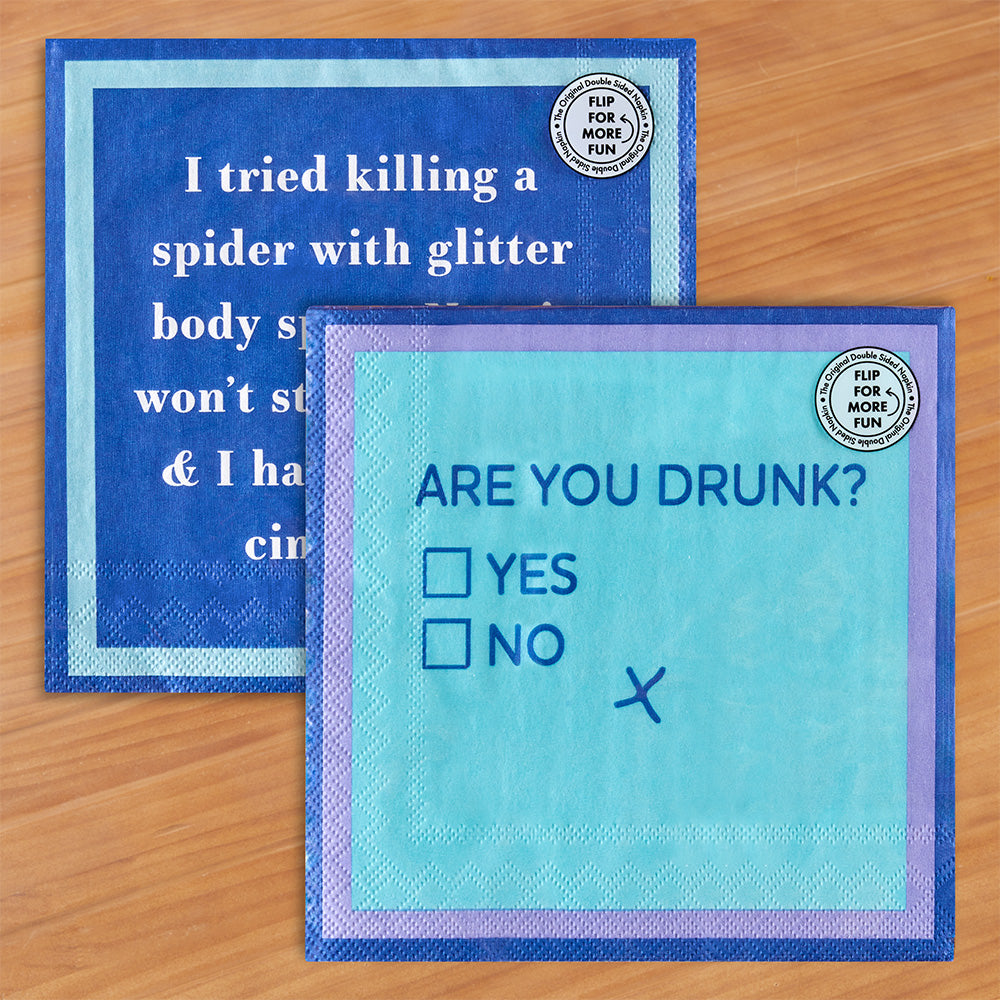 Drinks on Me Cocktail Napkins, Are You Drunk