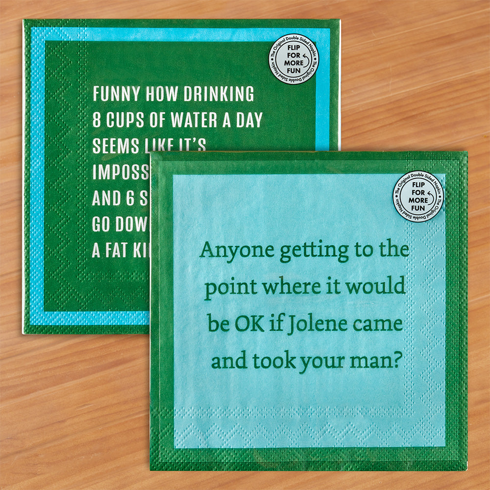 Drinks on Me Cocktail Napkins, 8 Cups of Water