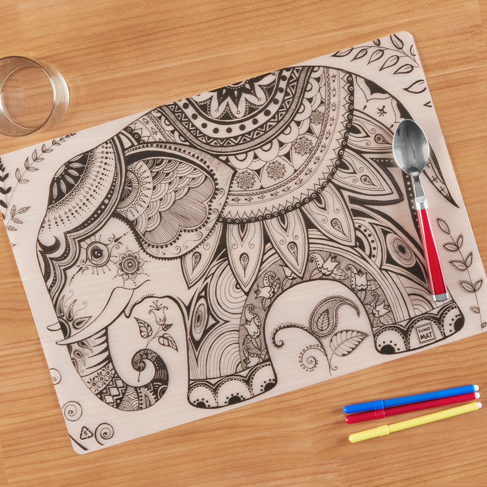 Funny Mat Washable Reusable Coloring Mats