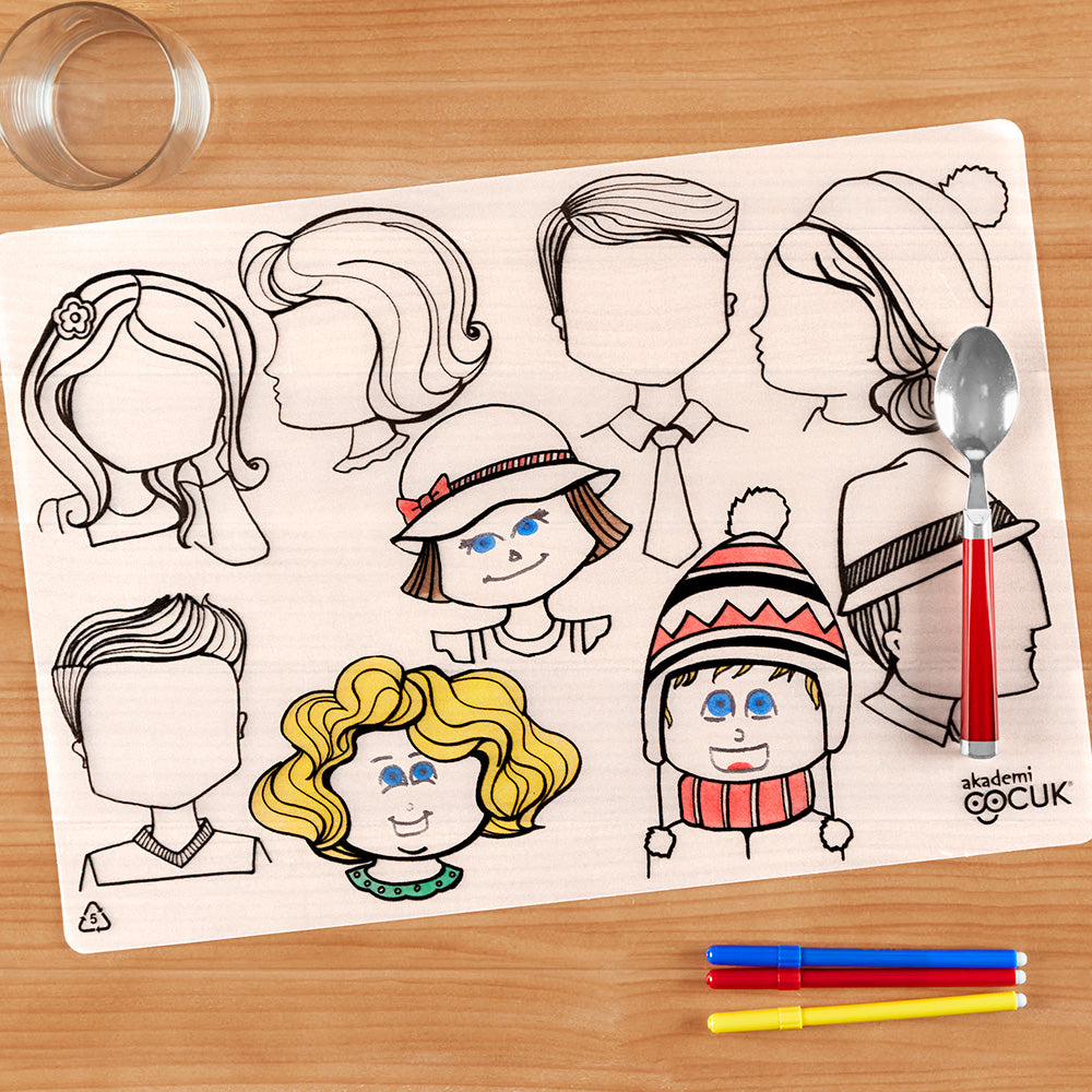 Funny Mat Washable Reusable Coloring Mats