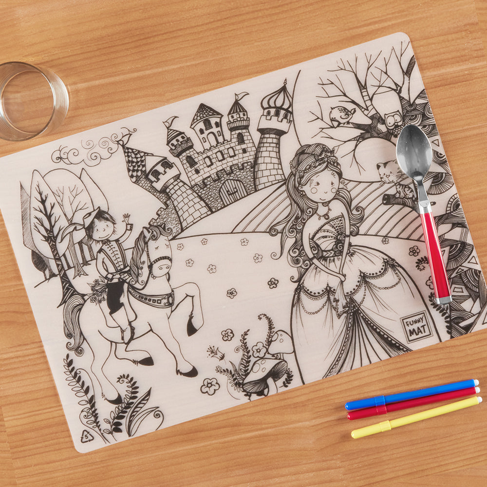 Funny Mat Washable Reusable Coloring Mats