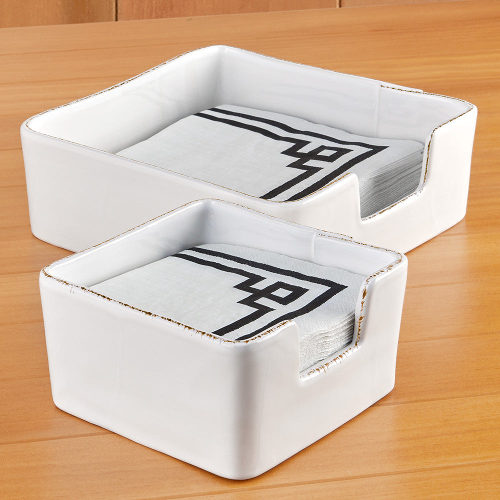 Vietri Lastra Stoneware Napkin Holder