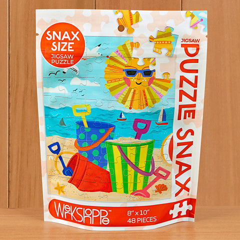 WerkShoppe 48 Piece Jigsaw Puzzle Snax, "Beach Play"