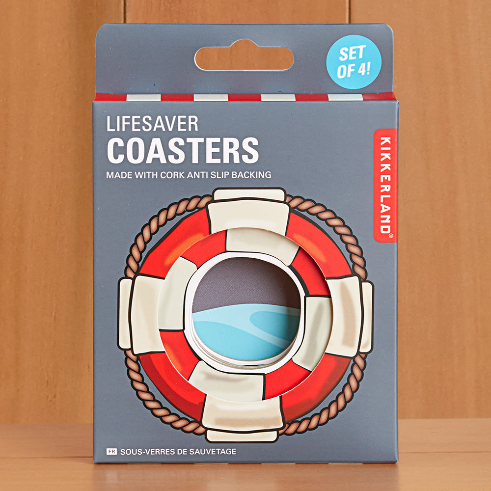 Kikkerland Lifesaver Coaster Set