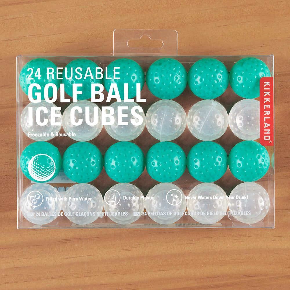 Kikkerland Reusable Golf Ball Ice Cubes