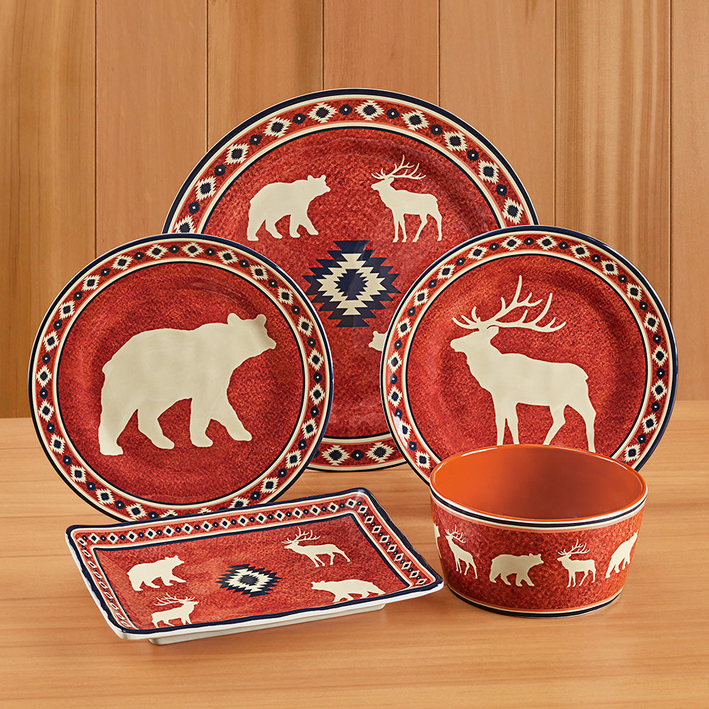 Melamine Serveware, Aztec Lodge