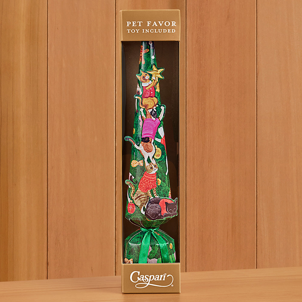 Caspari Party Crackers for Pets – Christmas Tree