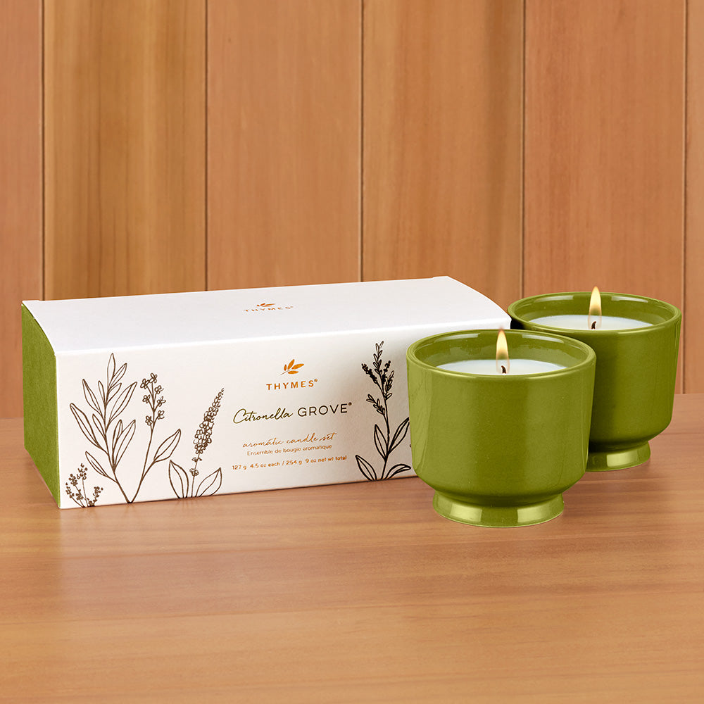 Thymes Citronella Grove Candle Set