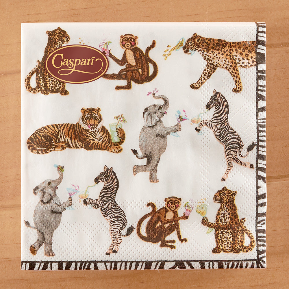 Caspari Paper Napkins, Cocktails Gone Wild