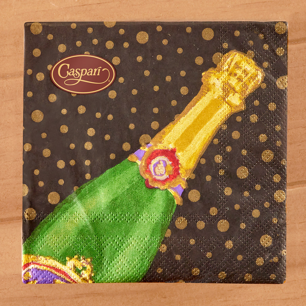 Caspari Paper Napkins, Sparkling Champagne