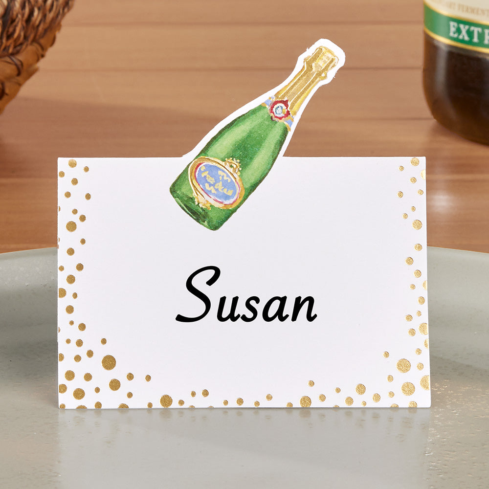 Caspari Place Cards, Sparkling Wine