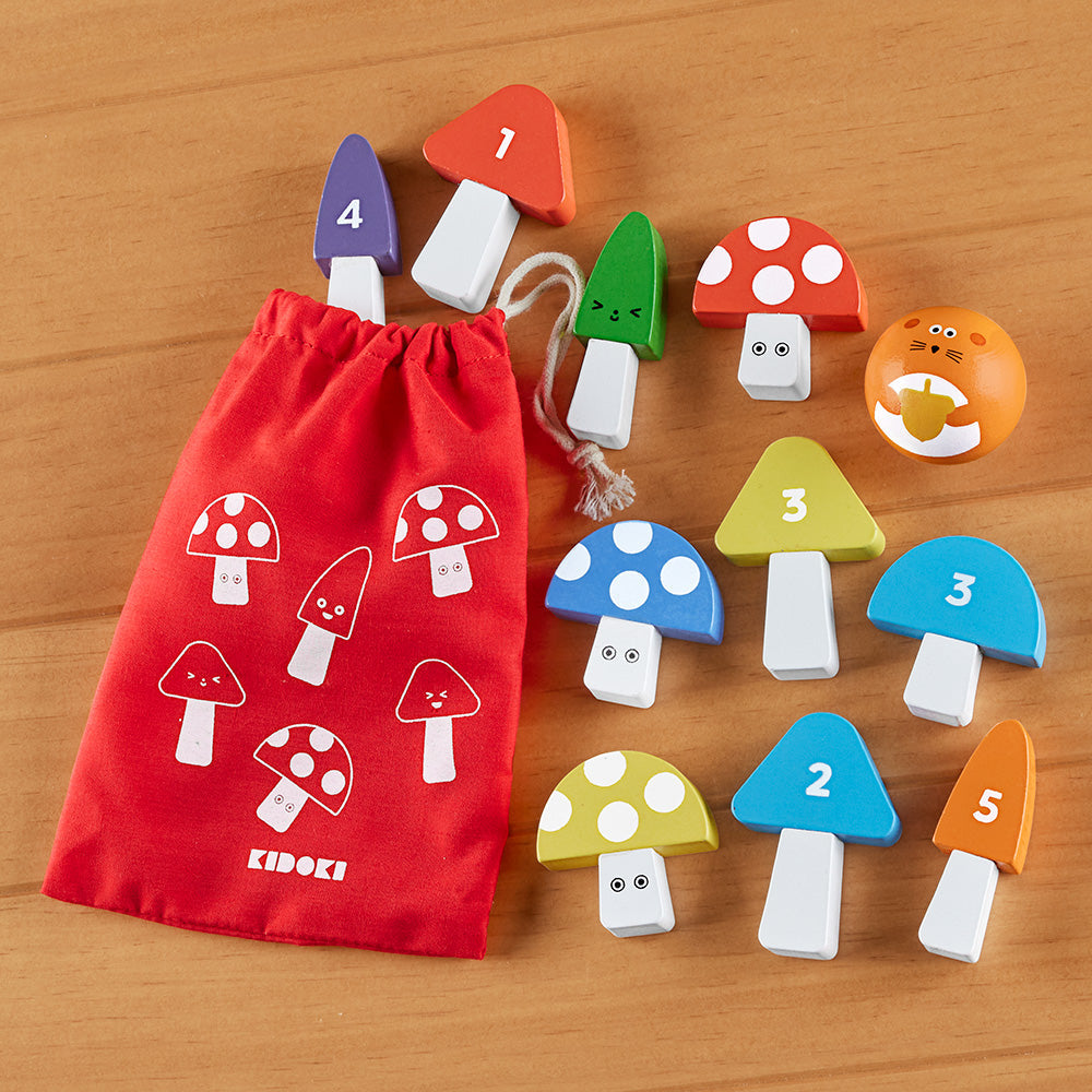 Kikkerland Mini Mushroom Bowling Game