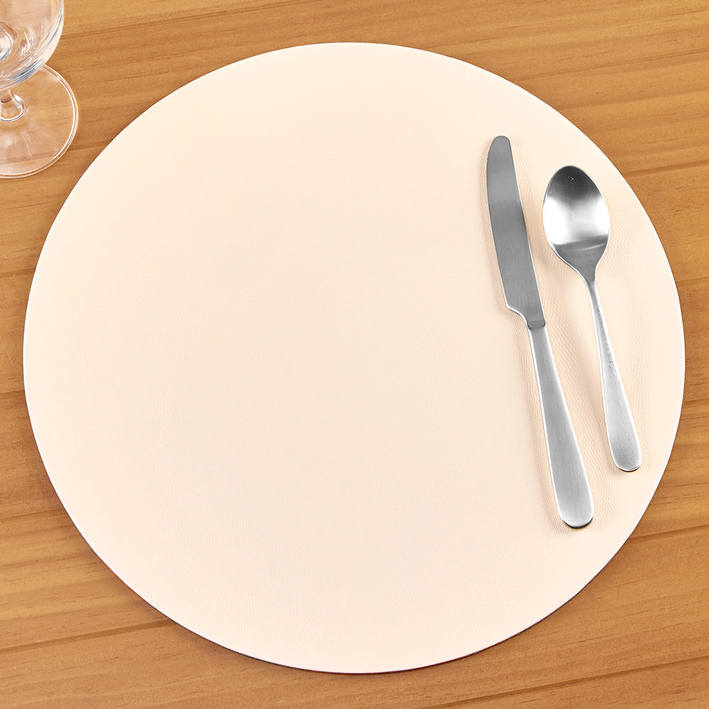 Caspari Lizard Felt-Backed Placemats, Round