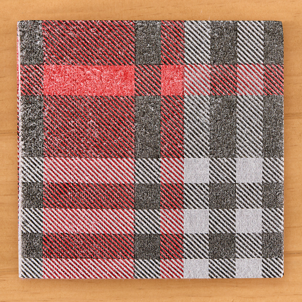 Pulp Paper Linen Napkins, Plaid