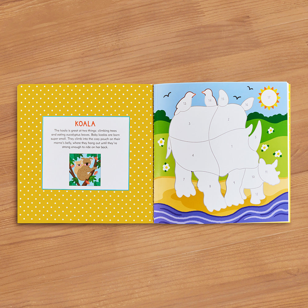 Color-By-Sticker Book, Wild Animals