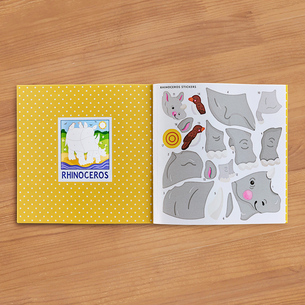 Color-By-Sticker Book, Wild Animals