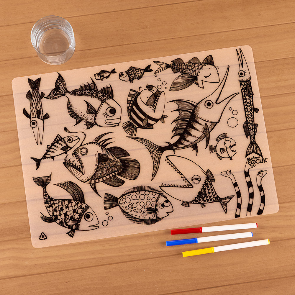 Funny Mat Washable Reusable Coloring Mats