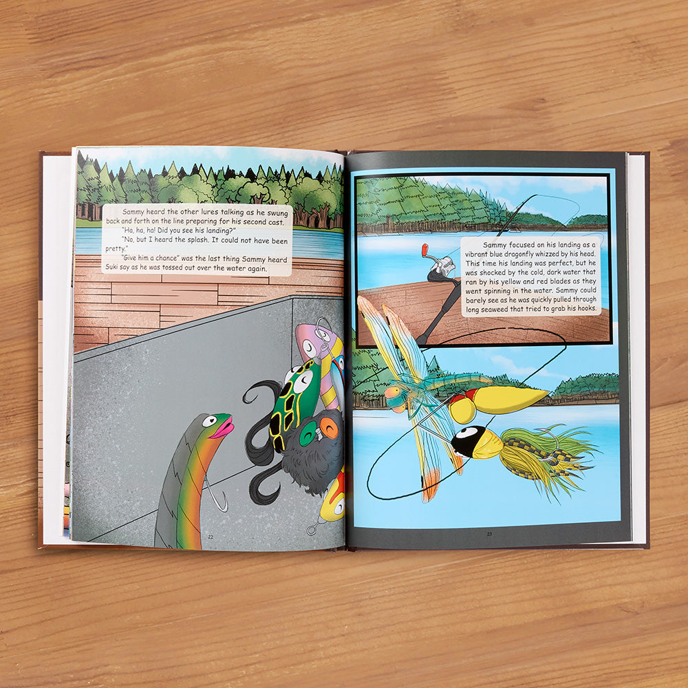 "Tackle Box Troubles Fish Tale #1: Sammy Spinner" Children's Book by Susan Duke