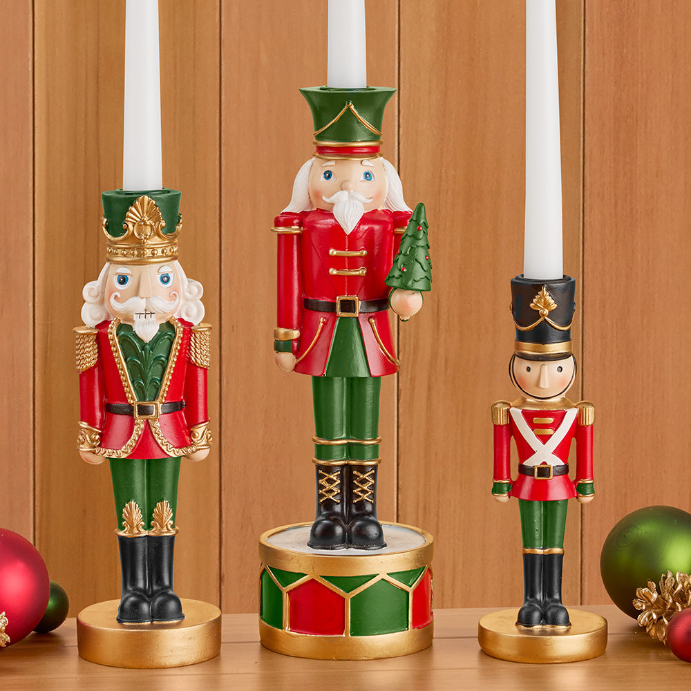 Nutcracker Taper Candleholders