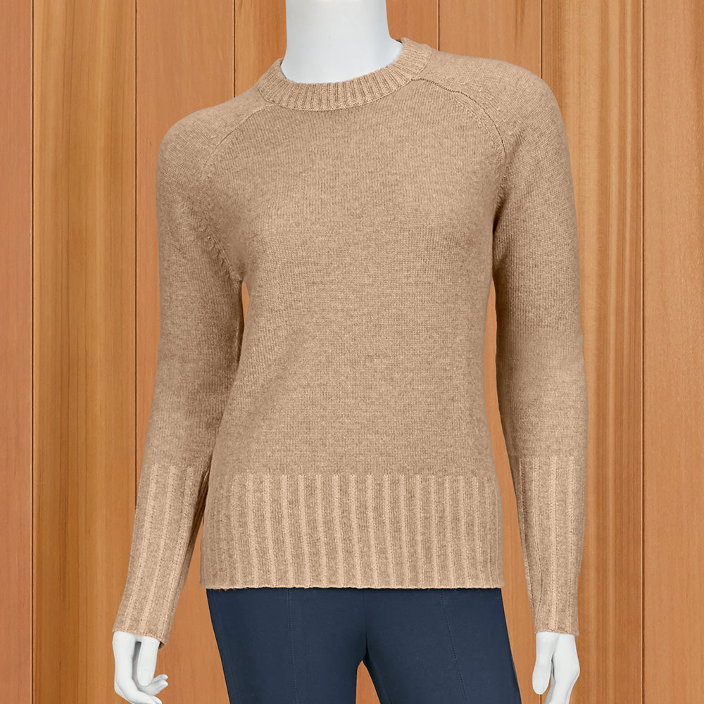 Kinross Women's Plaited-Rib Sweater