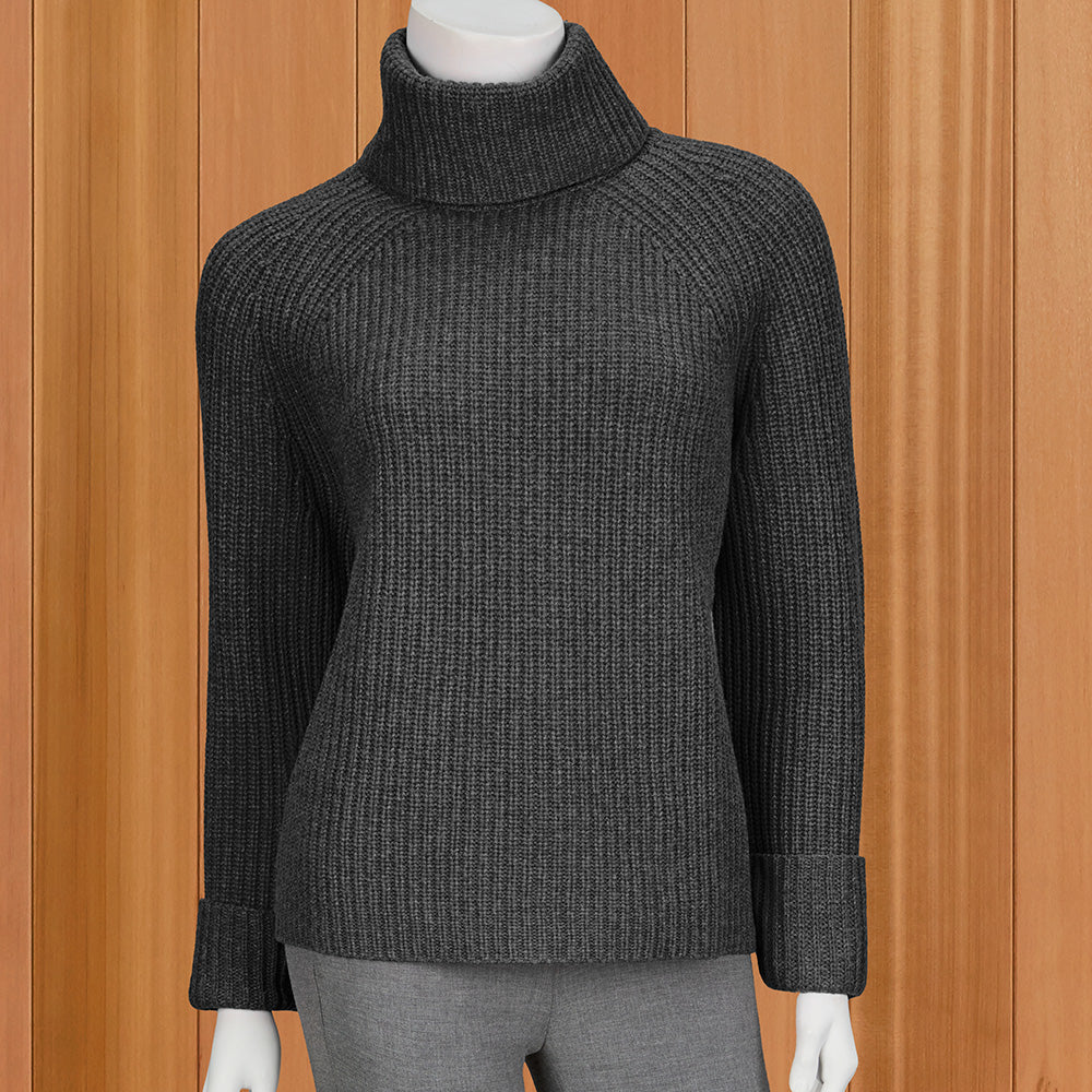 Kinross Women's Chunky Turtleneck Sweater