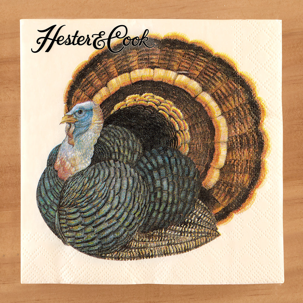 Hester & Cook Paper Napkins, Heritage Turkey