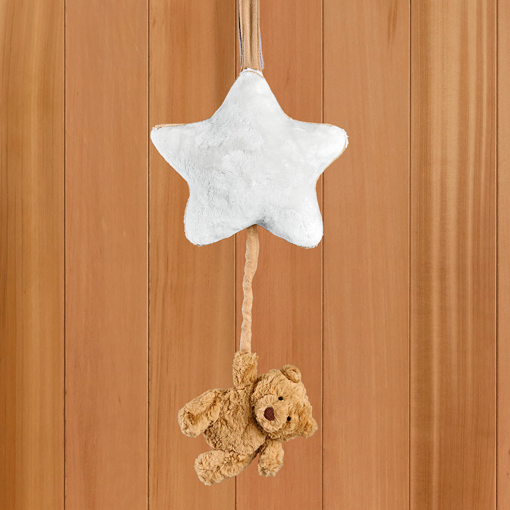 Jellycat Bartholomew Bear Plush Musical Pull Toy