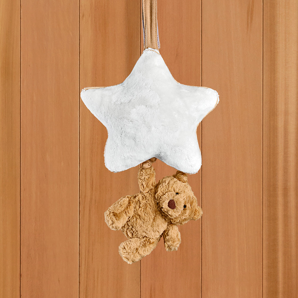 Jellycat Bartholomew Bear Plush Musical Pull Toy