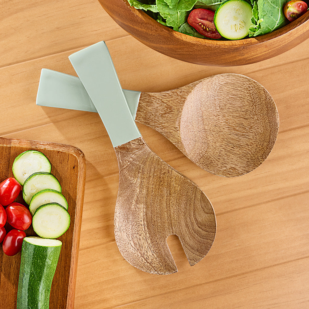 Be Home Madras Enameled Mango Servers