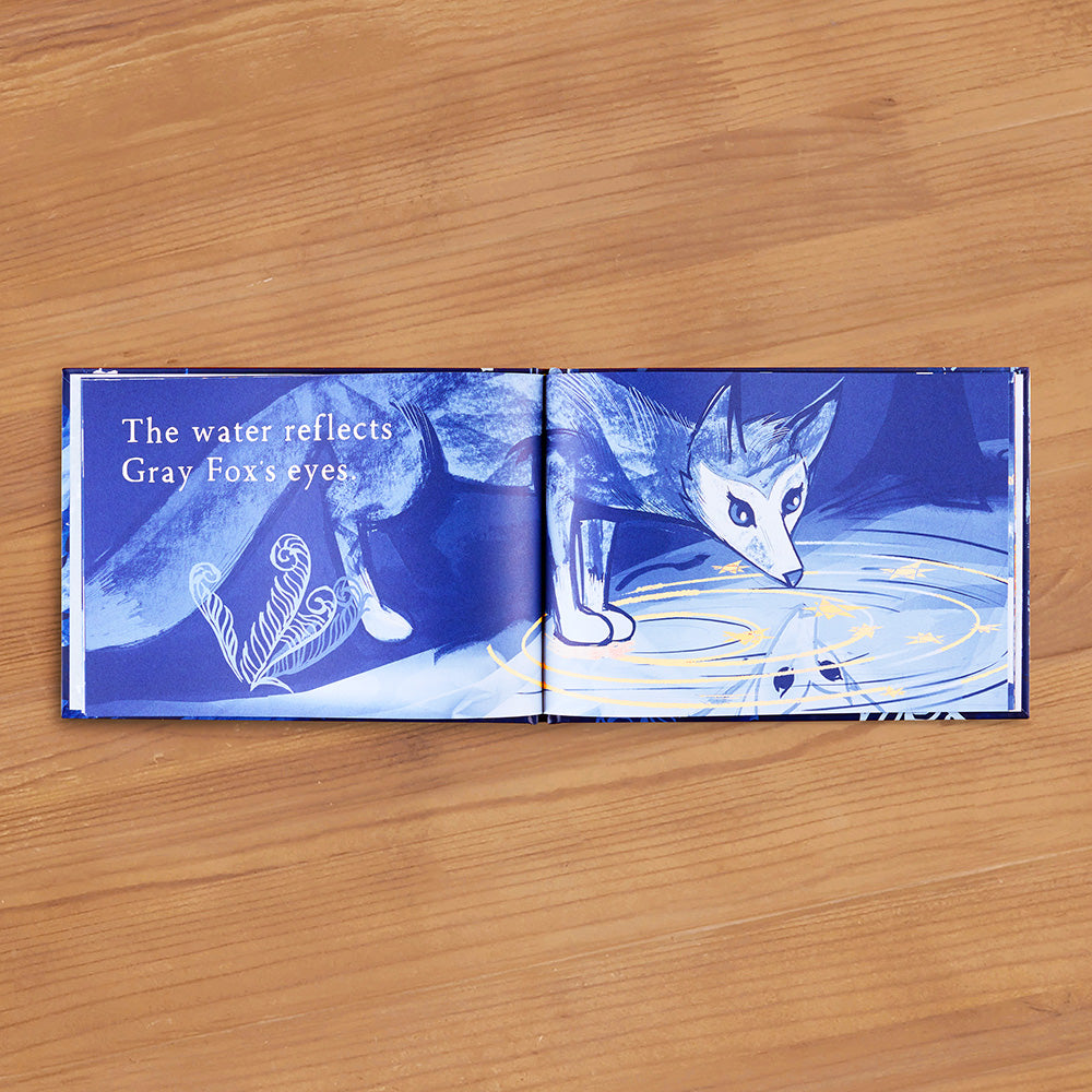 "Gray Fox in the Moonlight" Children's Book by Isaac Peterson