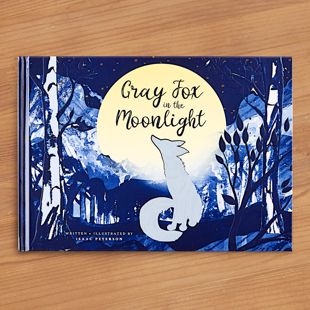 "Gray Fox in the Moonlight" Children's Book by Isaac Peterson