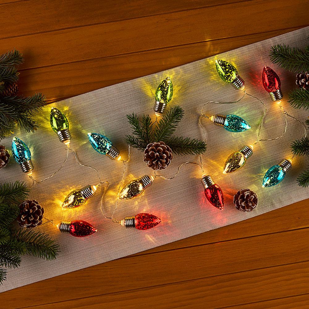 Vintage Bulb Christmas String Lights