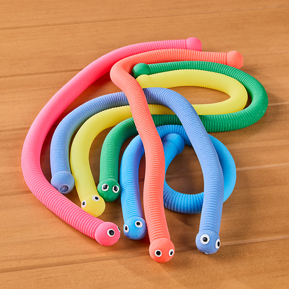 Kikkerland Kidoki Can of Worms Squishy Fidget Toy