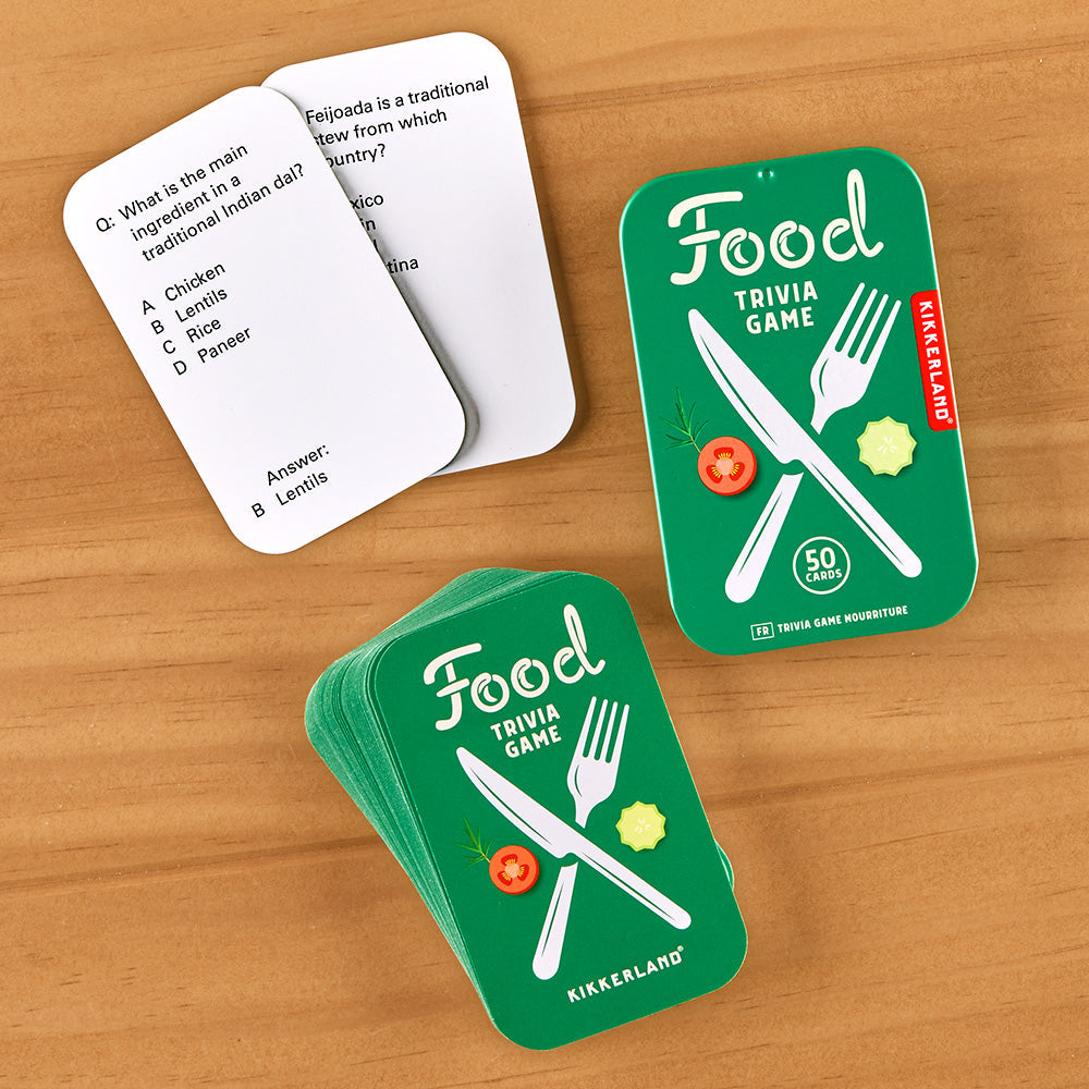 Kikkerland Food Trivia Game