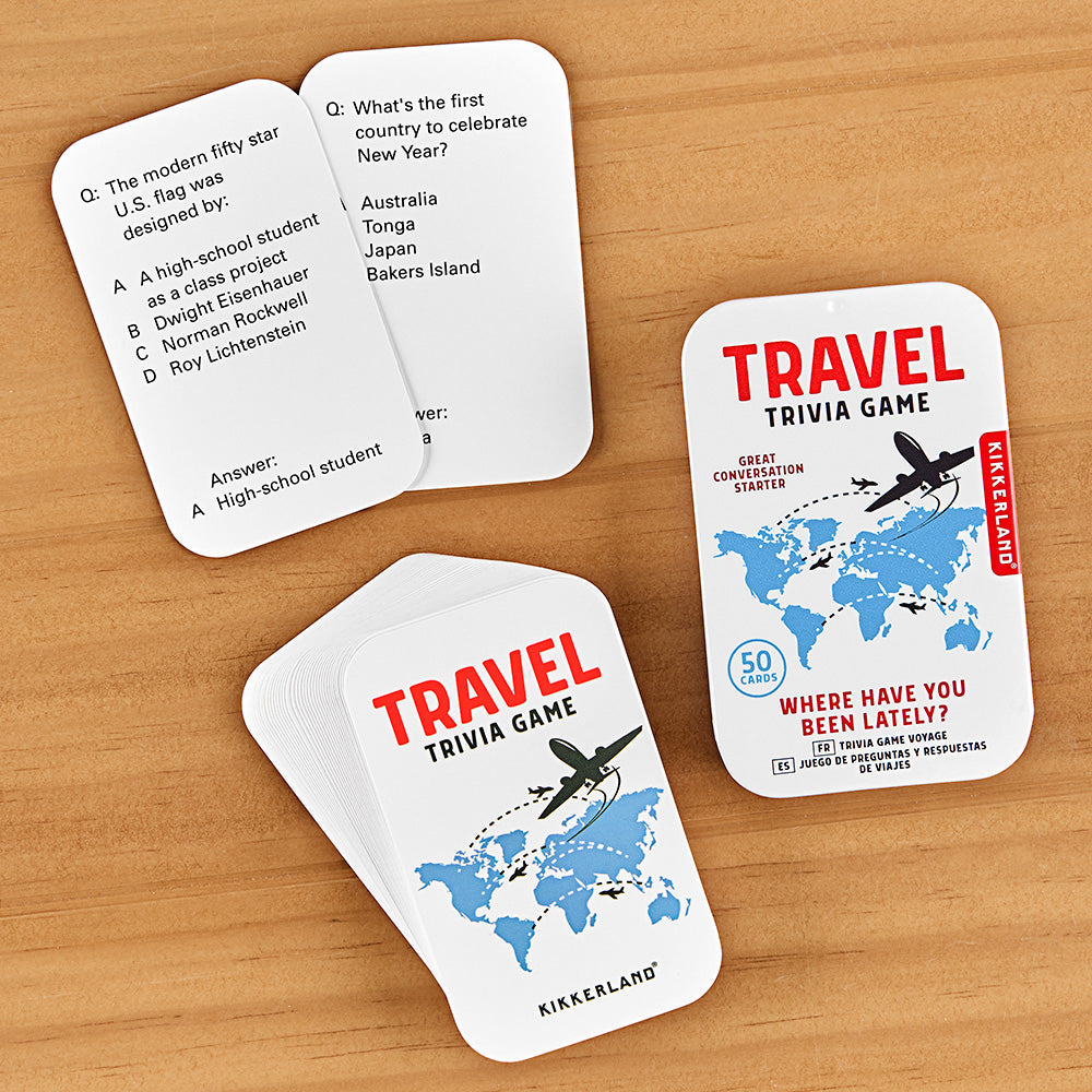 Kikkerland Travel Trivia Game