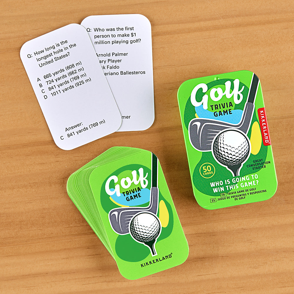 Kikkerland Golf Trivia Game