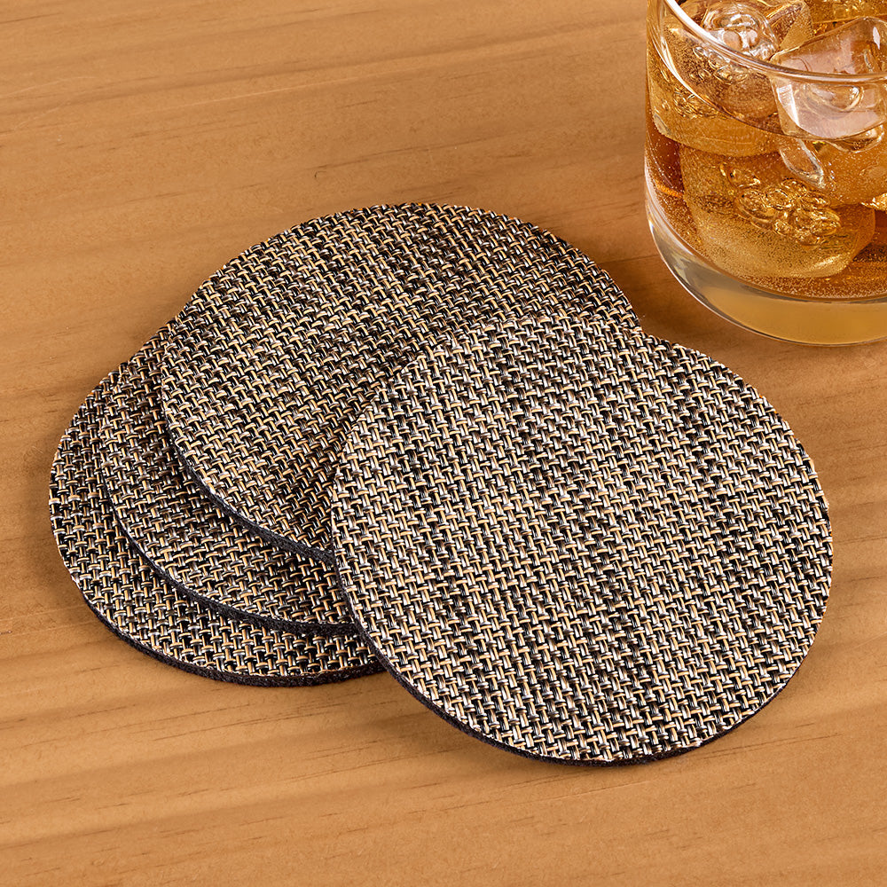 Chilewich Mini Basketweave Coasters, Set of 4