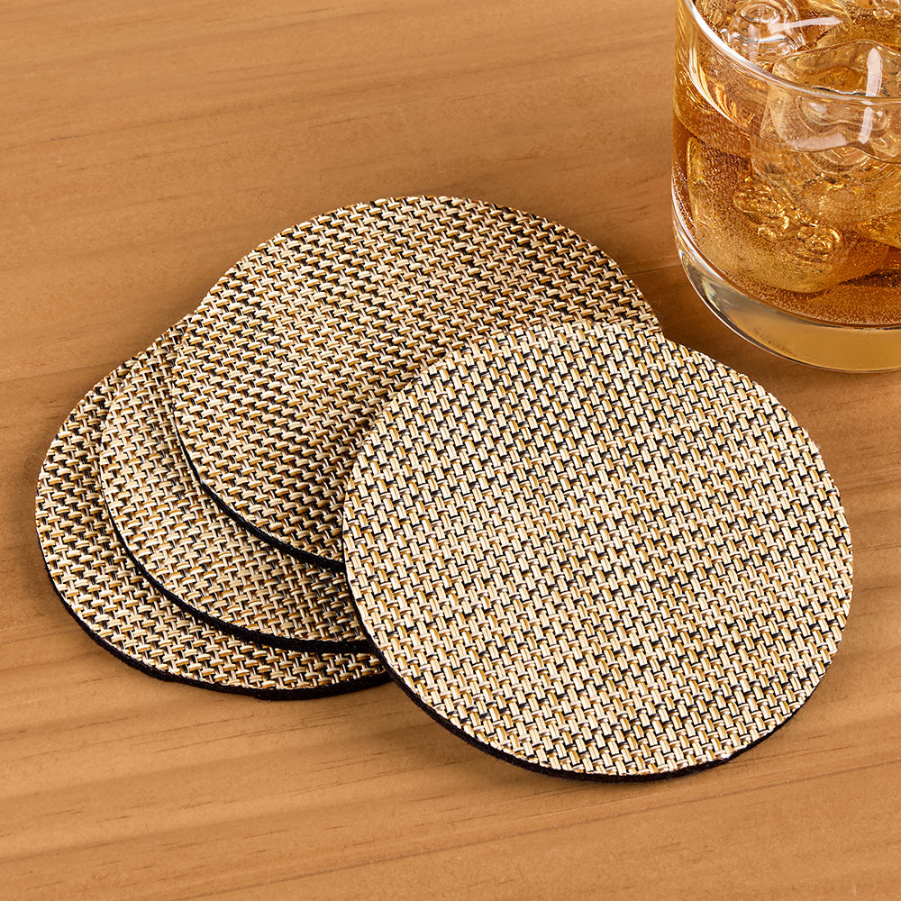Chilewich Mini Basketweave Coasters, Set of 4