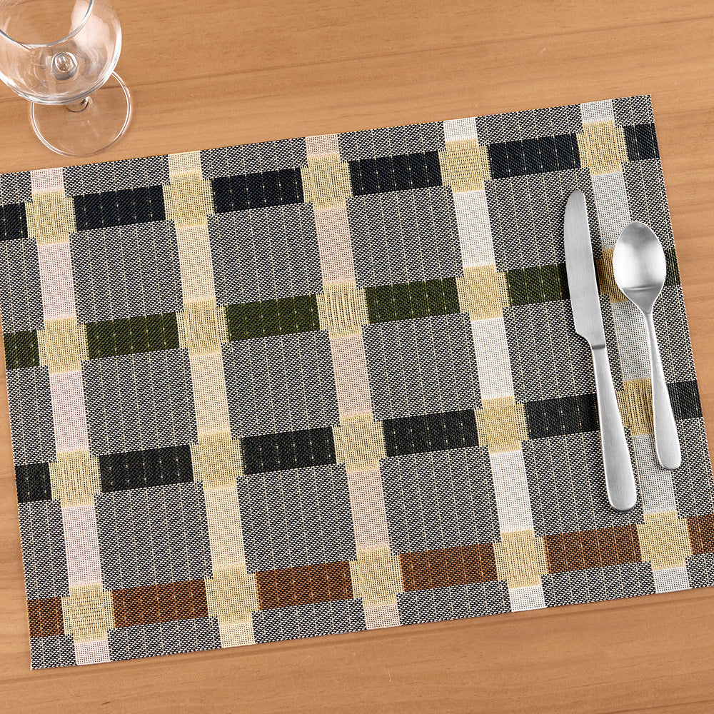 Chilewich Sampler Reversible Rectangle Placemat, Wheat