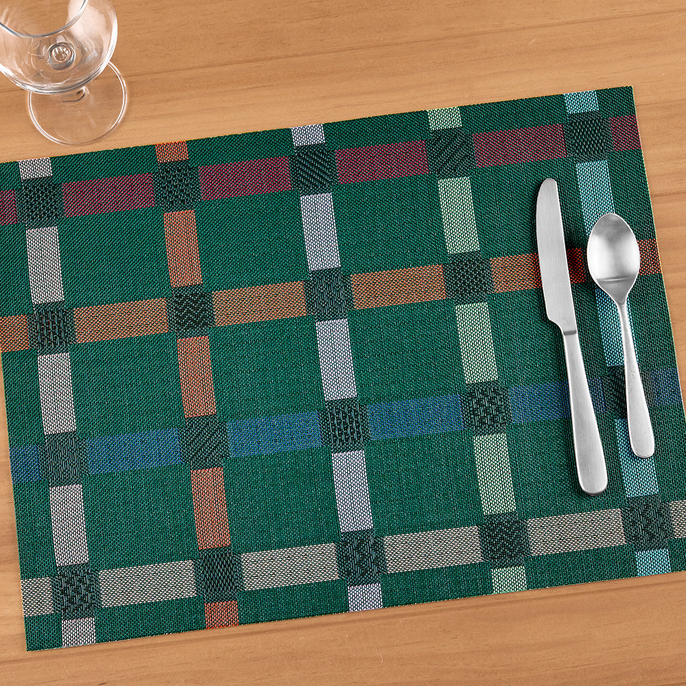 Chilewich Sampler Reversible Rectangle Placemat, Fir