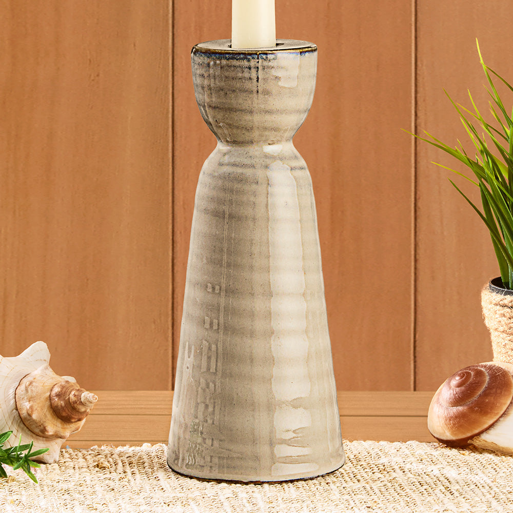 Libbey Stoneware Taper Candleholders
