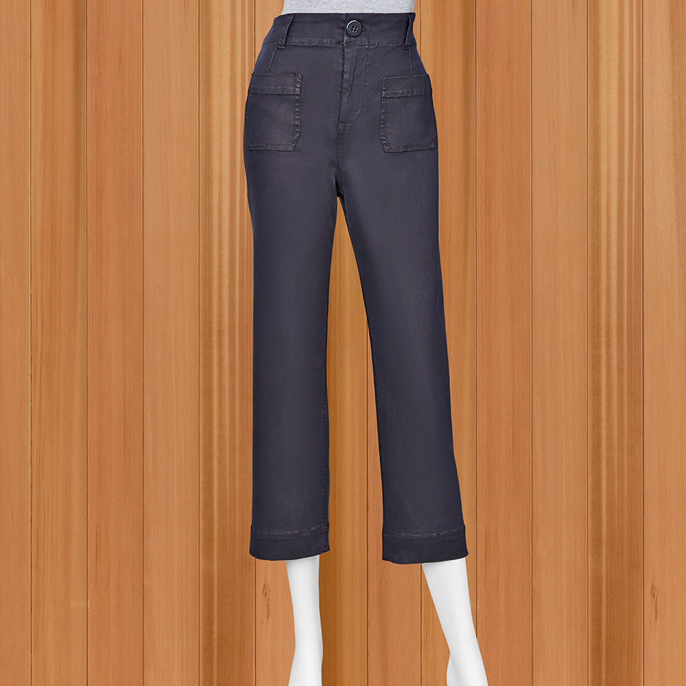 Renuar Women's Luxe Cropped Wide Leg Pants