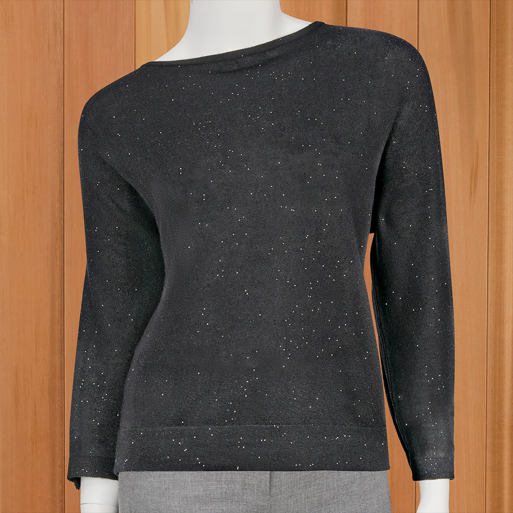 Kinross Women's Boxy Sequin Pullover