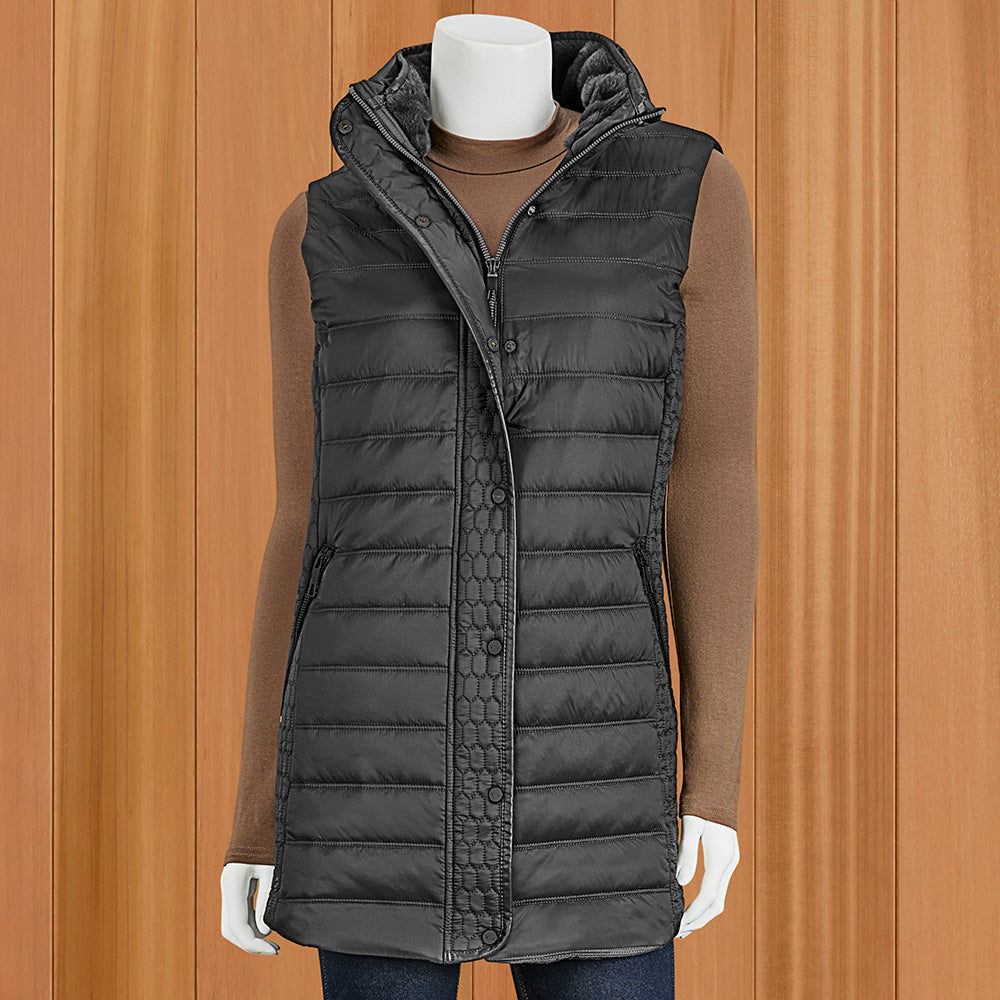 Renuar Women's Long Puffer Vest