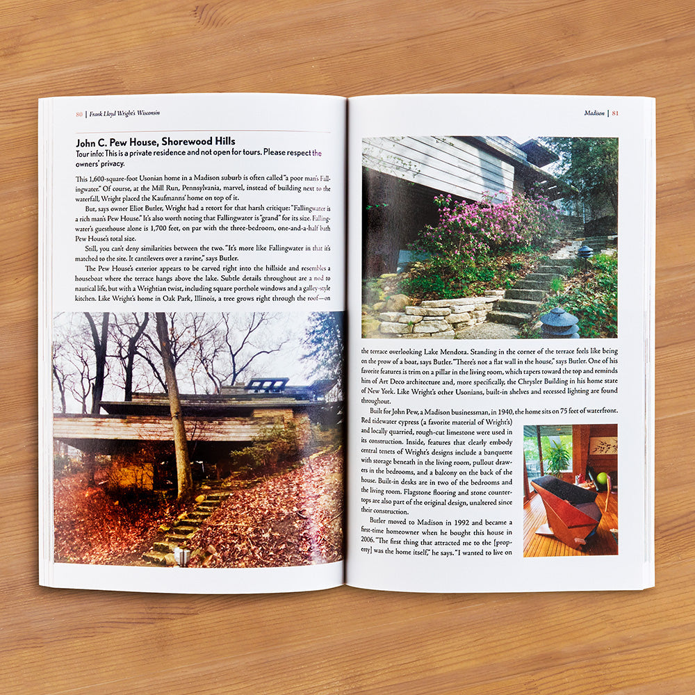 "Frank Lloyd Wright's Wisconsin: How America's Most Famous Architect Found Inspiration in His Home State" by Kristine Hansen