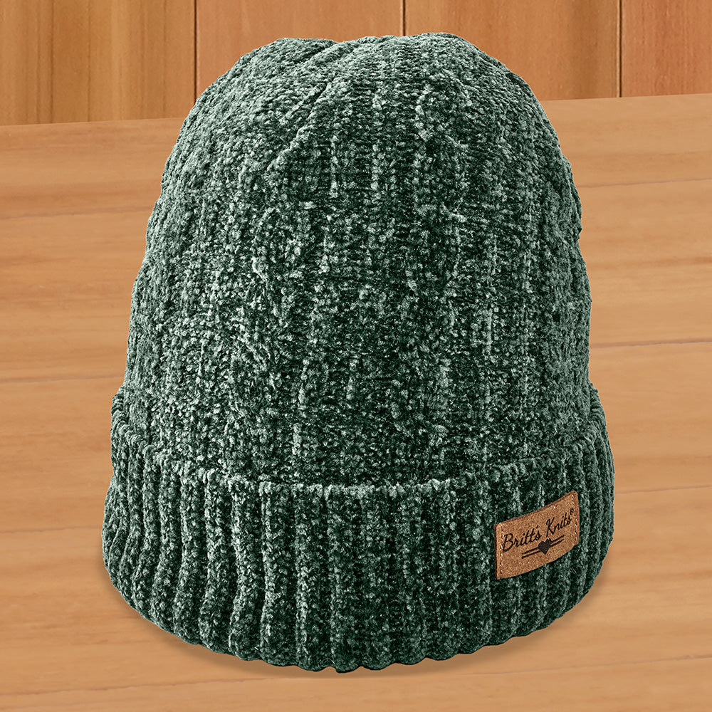 Women's Chenille Hat and Gloves Set