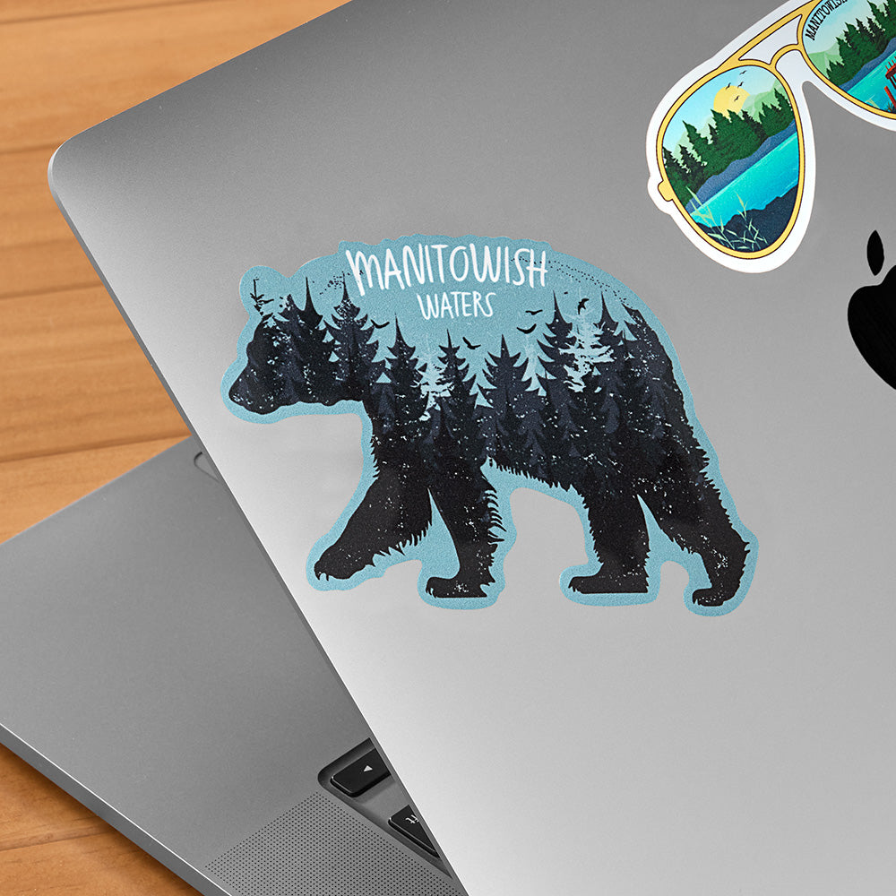 Manitowish Waters Forest Bear Sticker